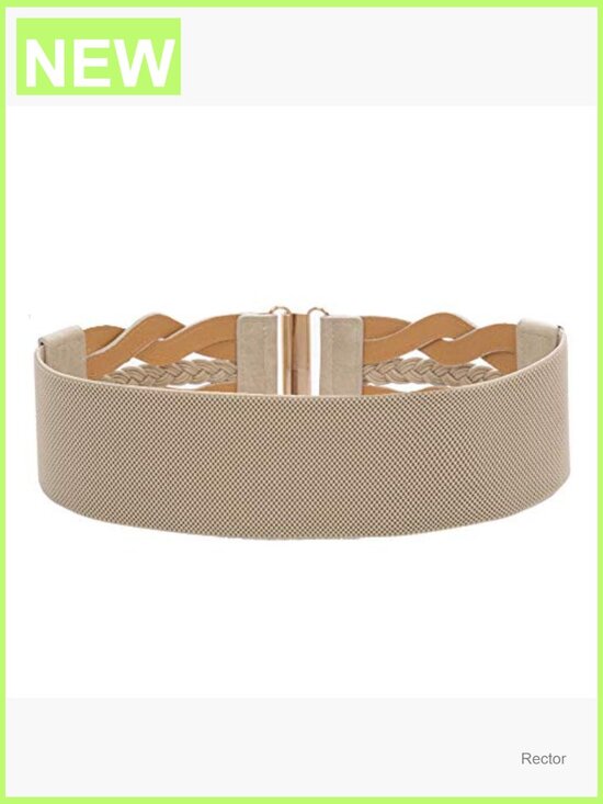 3-inch Elastic Stretchy Wide Belt Vintage Fashion Retro Hook & Eye Closure main image 6